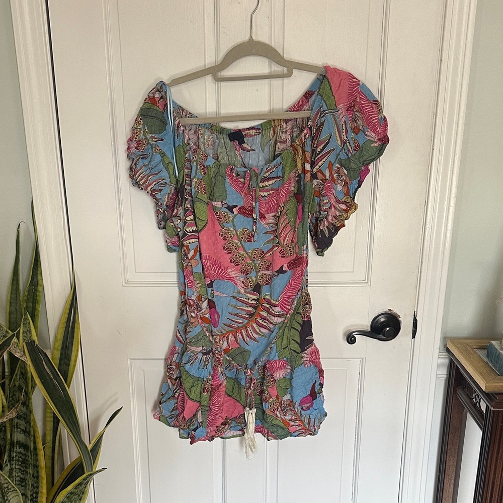 RACHEL Rachel Roy Pink and Blue Floral Mini Dress